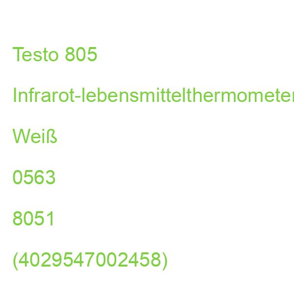 Testo 805 Infrarot-lebensmittelthermometer Weiß 0563 8051 (4029547002458)