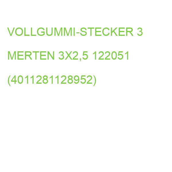 VOLLGUMMI-STECKER 3 MERTEN 3X2,5 122051 (4011281128952)