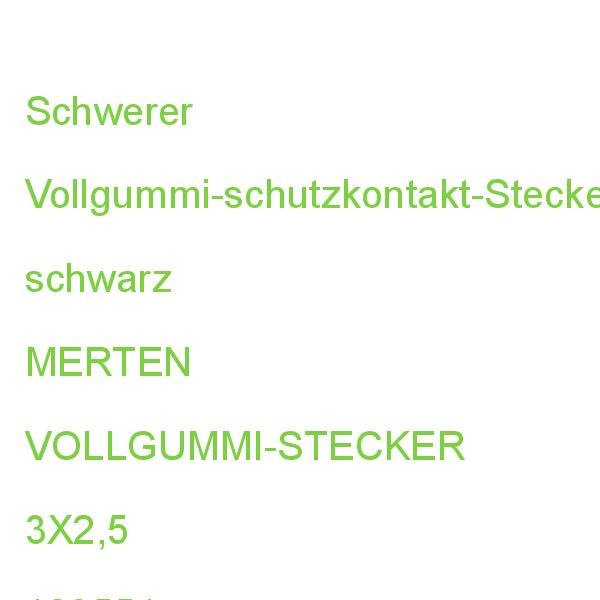 VOLLGUMMI-STECKER 3 MERTEN 3X2,5 123551 (4011281129805)
