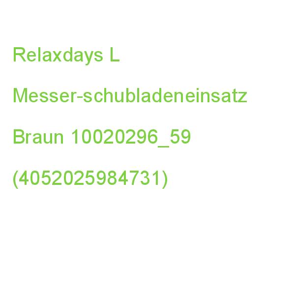 Relaxdays L Messer-schubladeneinsatz Braun 1 St. 10020296_59 (4052025984731)