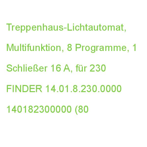 14.01.8.230.0000 Treppenhaus-Lichtautoma FINDER 140182300000 (8012823236742)