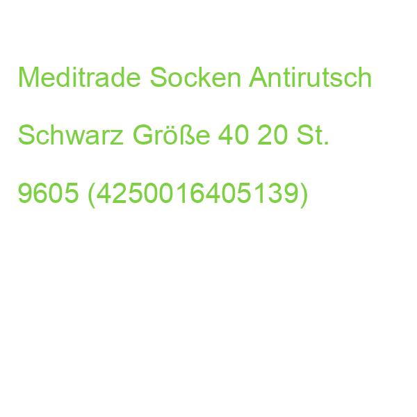 Meditrade Socken Antirutsch Schwarz Größe 40 20 St. 9605 (4250016405139)