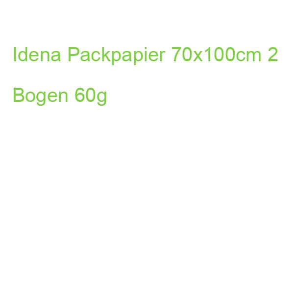 Idena Packpapier braun 70x100cm 2 Bogen 60g