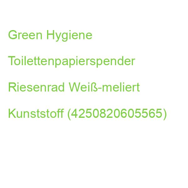 Green Hygiene Toilettenpapierspender Riesenrad Weiß-meliert Kunststoff (4250820605565)