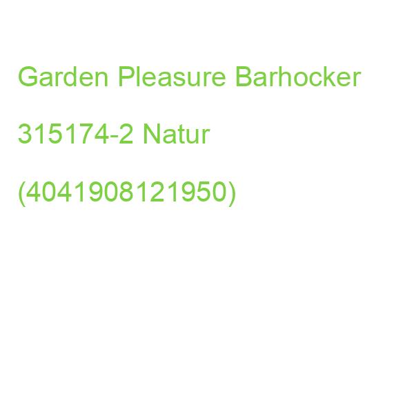 2 Garden Pleasure Barhocker Surga 315174-2 Natur (4041908121950)