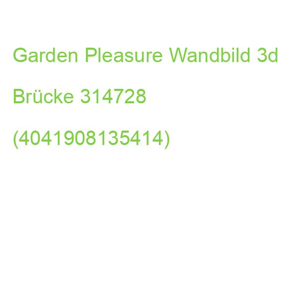 Garden Pleasure Wandbild 3d Brücke, Metall 314728 (4041908135414)