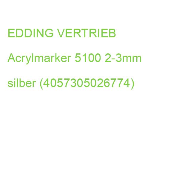 edding Acrylmarker 5100 silber 2-3mm