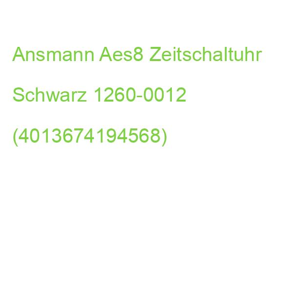Ansmann Aes8 Zeitschaltuhr Schwarz 1260-0012 (4013674194568)