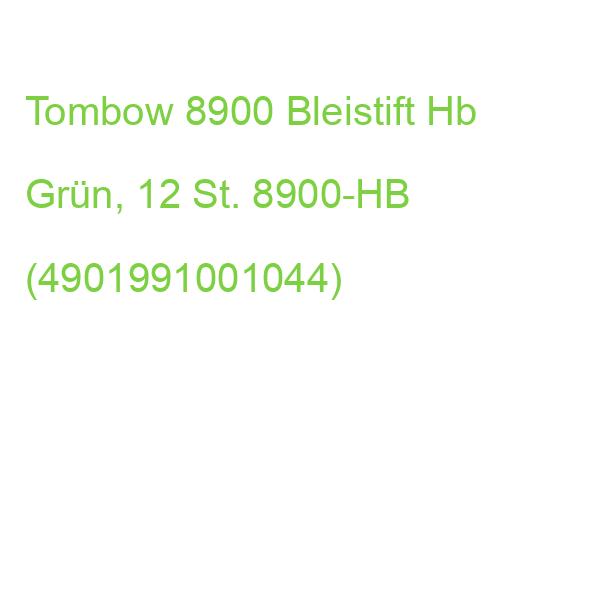 Tombow 8900 Bleistift Hb Grün, 12 St. 8900-HB (4901991001044)
