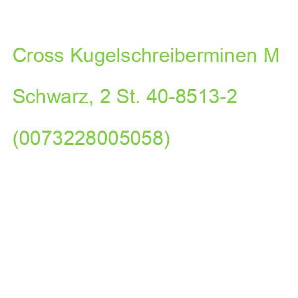Cross Kugelschreiberminen M Schwarz, 2 St. 40-8513-2 (0073228005058)