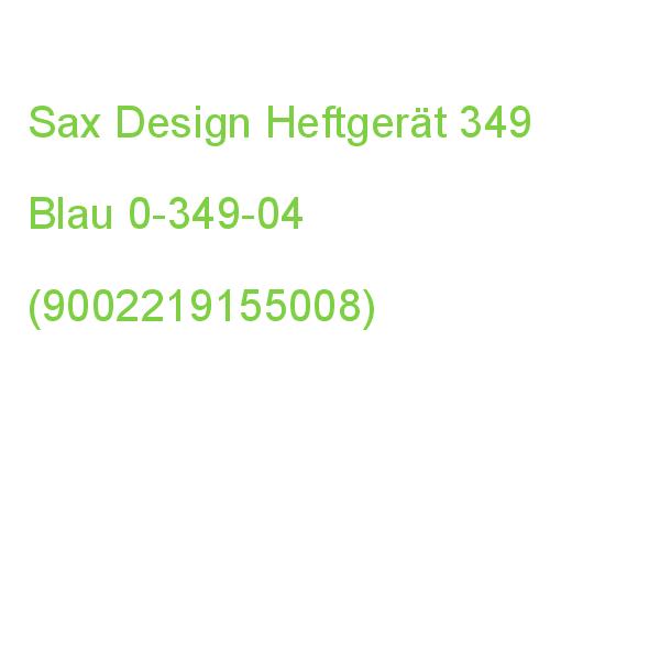 Sax Design Heftgerät 349 Blau 0-349-04 (9002219155008)