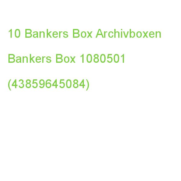 10 Bankers Box Archivboxen Bankers Box Grau 11,1 X 32,7 X 26,5 Cm 1080501 (0043859645084)