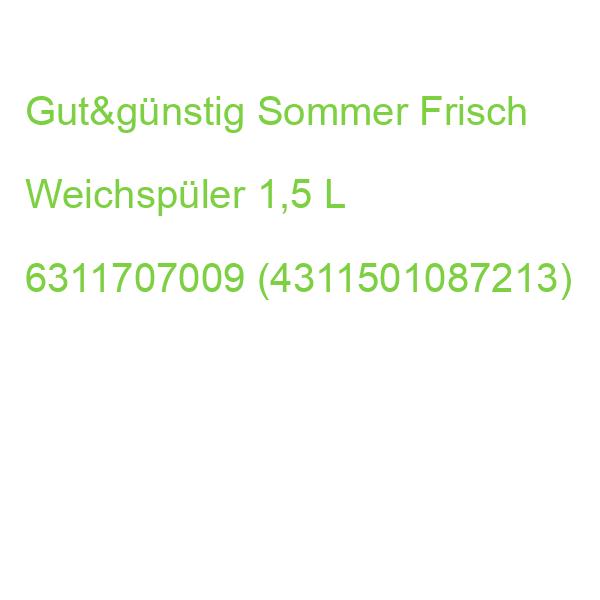 Gut&günstig Sommer Frisch Weichspüler Flüssig, 1,5 L 6311707009 (4311501087213)