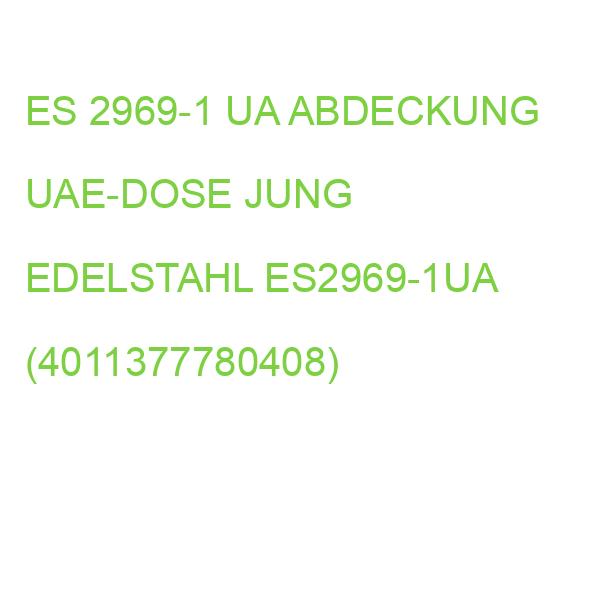 ES 2969-1 UA ABDECKUNG UAE-DOSE JUNG EDELSTAHL ES2969-1UA (4011377780408)
