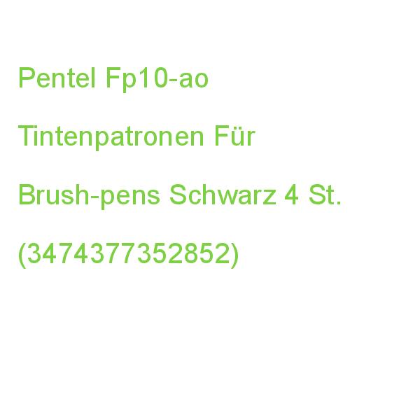 Pentel Fp10-ao Tintenpatronen Für Brush-pens Schwarz 4 St. (3474377352852)