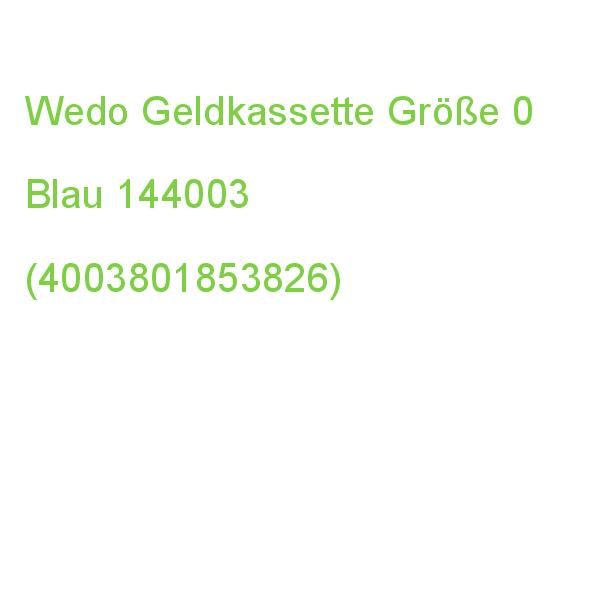 Wedo Geldkassette 144003 Größe 0 Blau (4003801853826)