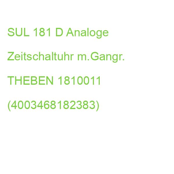 SUL 181 D Analoge Zeitschaltuhr m.Gangr. THEBEN 1810011 (4003468182383)