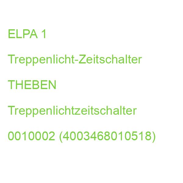 ELPA 1 Treppenlicht-Zeitschalter THEBEN Treppenlichtzeitschalter 0010002 (4003468010518)