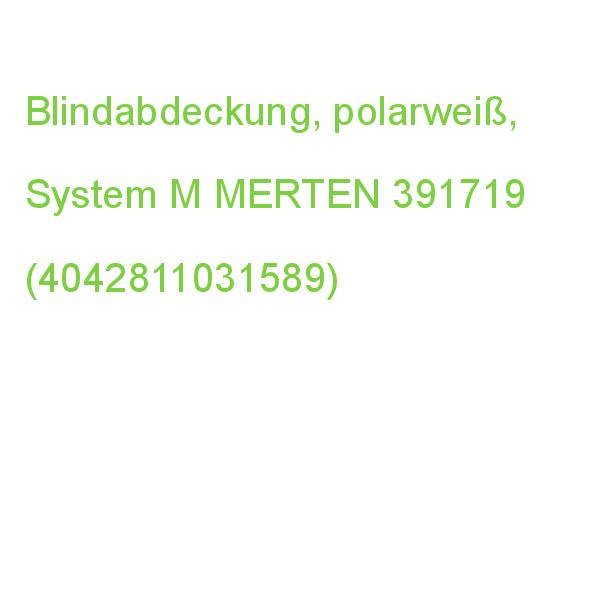 Blindabdeckung, polarweiß, MERTEN 391719 (4042811031589)