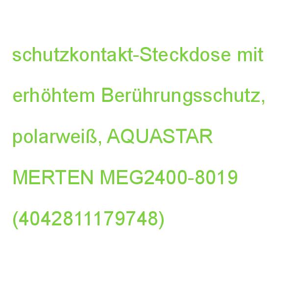Steckdose pw AQUASTAR MERTEN schutzkontakt-Steckdose MEG2400-8019 (4042811179748)