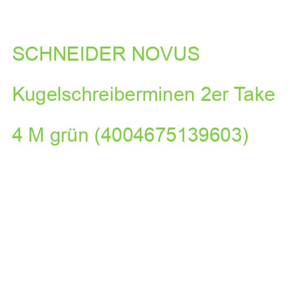 Schneider Kugelschreiberminen Take 4 M grün 2 Stück