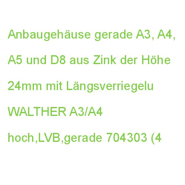 Procon Anbaugehäuse A3/A4 WALTHER 24mm hoch,LVB,gerade 704303 (4015609026968)