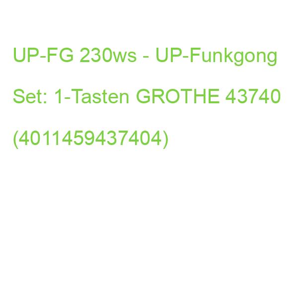 UP-FG 230ws Funkgong-Set Unterputz GROTHE UP-Funkgong 43740 (4011459437404)