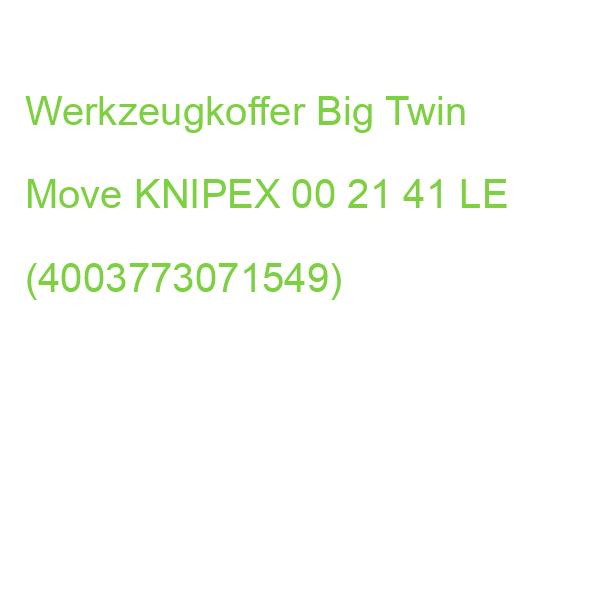 Werkzeugkoffer Big Twin Move KNIPEX 00 21 41 LE (4003773071549)