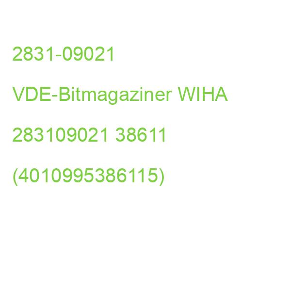 2831-09021 VDE-Bitmagaziner WIHA 283109021 38611 (4010995386115)