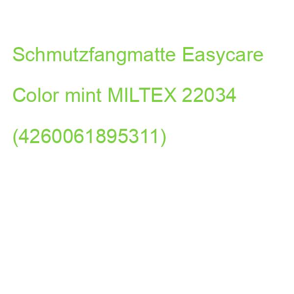 Schmutzfangmatte Eazycare Color 90x150 cm mint waschbar MILTEX 22034 (4260061895311)