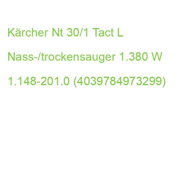 Kärcher Nt 30/1 Tact L Nass-/trockensauger 1.380 W 1.148-201.0 (4039784973299)