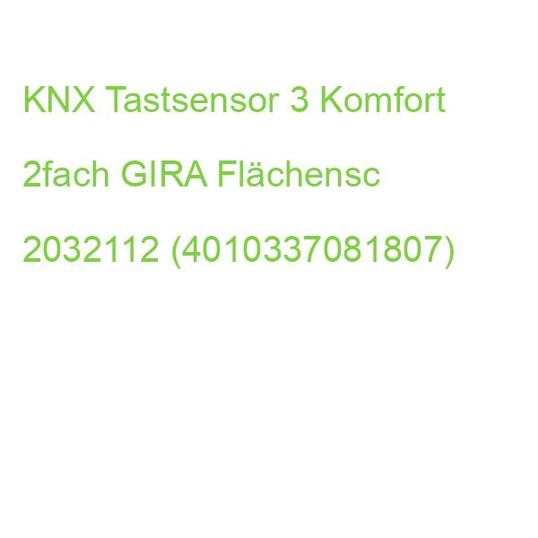 KNX Tastsensor 3 Komfort 2fach GIRA Flächensc 2032112 (4010337081807)
