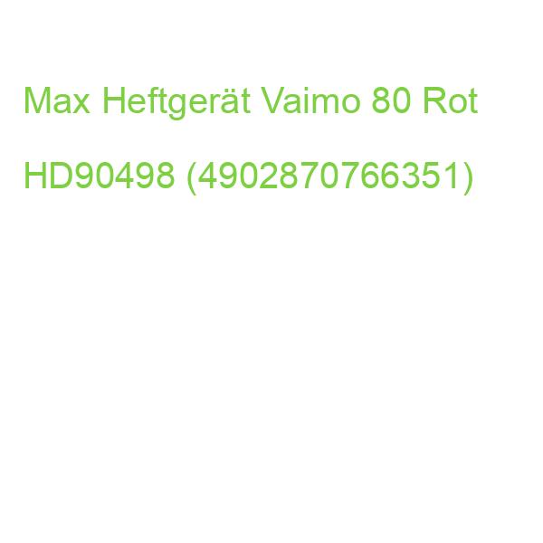 Max Heftgerät Vaimo 80 Rot HD90498 (4902870766351)