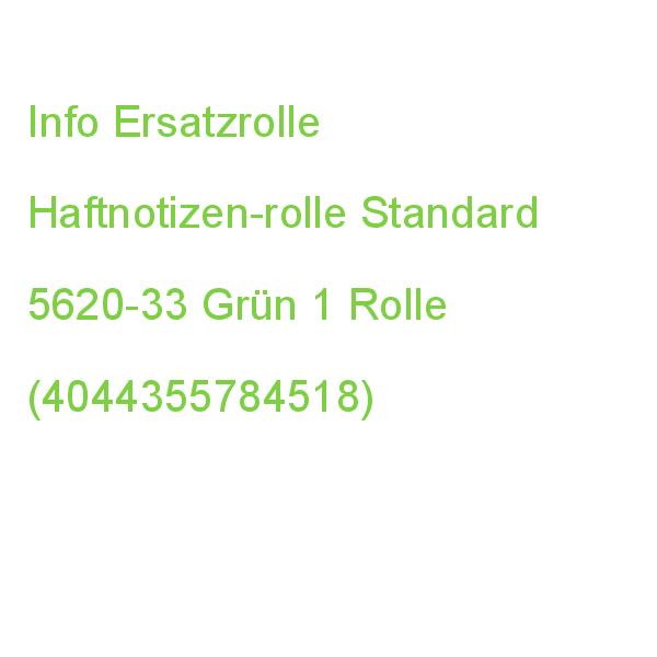 Info Ersatzrolle Haftnotizen-rolle 5620-33 Grün, 1 Rolle (4044355784518)
