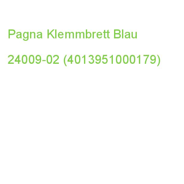 Pagna Klemmbrett 24009-02 Din A4 Blau Karton (4013951000179)
