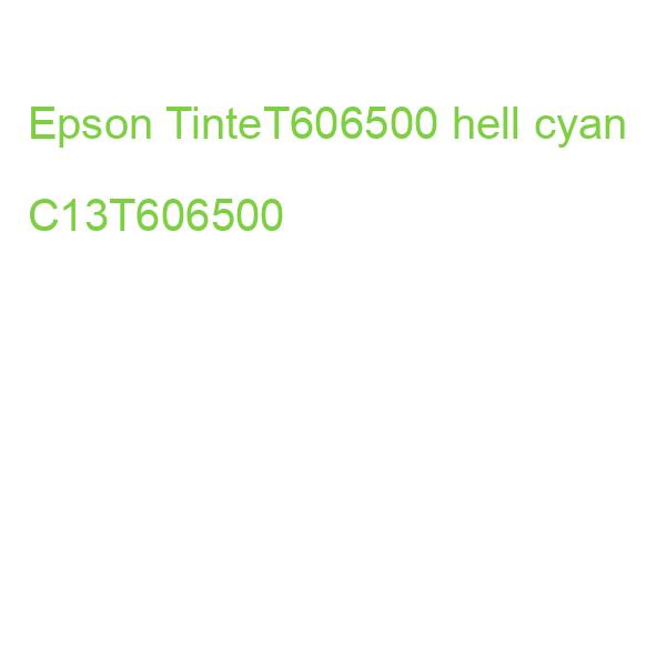 Epson TinteT606500 hell cyan C13T606500