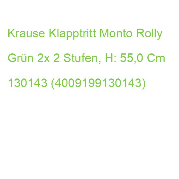 Krause Klapptritt Monto Rolly Grün 2x 2 Stufen, H: 55,0 Cm 130143 (4009199130143)
