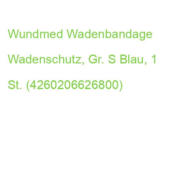Wundmed Wadenbandage Wadenschutz 04-003s, Gr. S Blau, 1 St. (4260206626800)