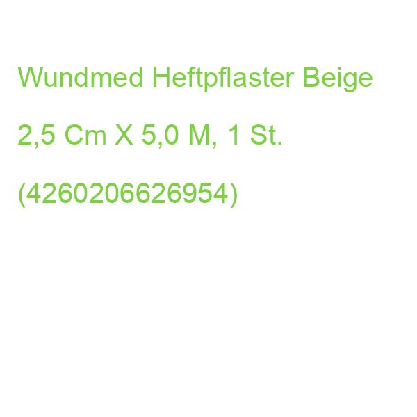 Wundmed Heftpflaster 02-083 Beige 2,5 Cm X 5,0 M, 1 St. (4260206626954)
