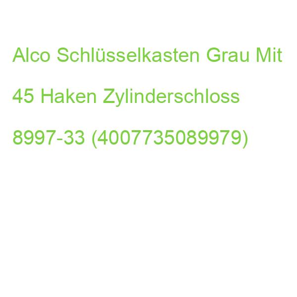Alco Schlüsselkasten Grau Mit 40 Haken Zylinderschloss 8997-33 (4007735089979)