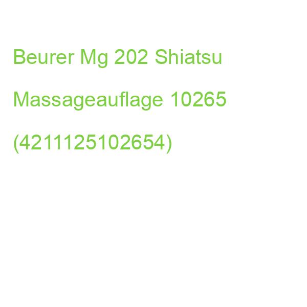 Beurer Mg 202 Shiatsu Massageauflage 10265 (4211125102654)