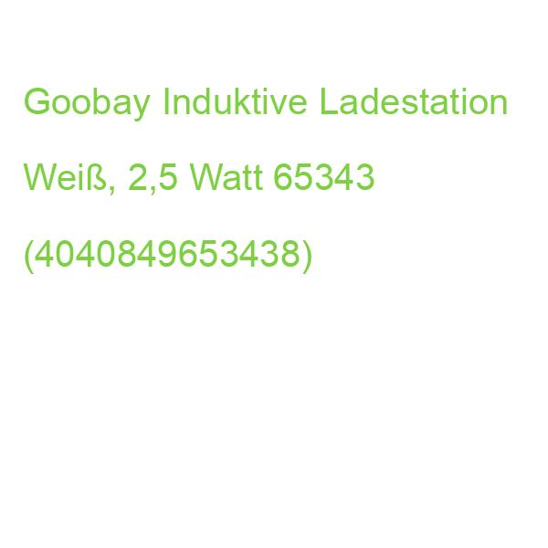 Goobay Induktive Ladestation Weiß, 2,5 Watt 65343 (4040849653438)