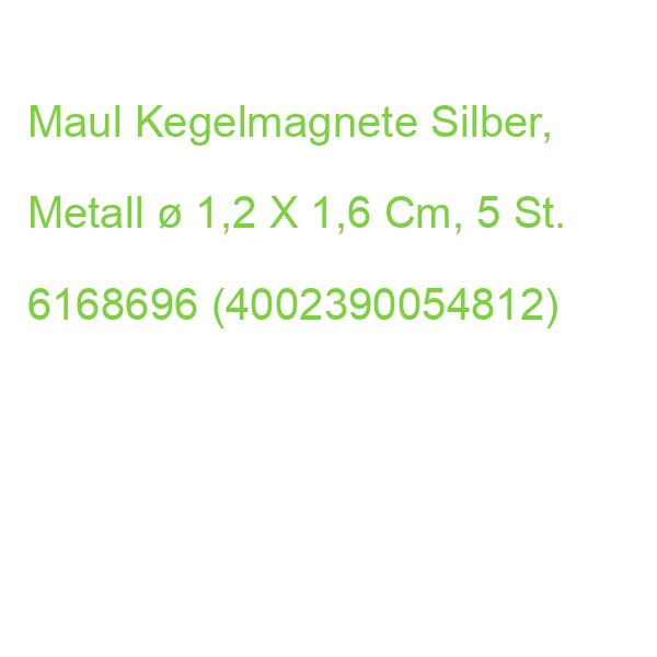 Maul Kegelmagnete Silber, Metall  1,2 X 1,6 Cm, 5 St. 6168696 (4002390054812)