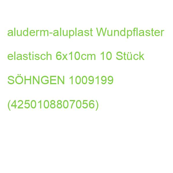 aluderm-aluplast Wundpflaster elastisch 6x10cm 10 Stück SÖHNGEN 1009199 (4250108807056)