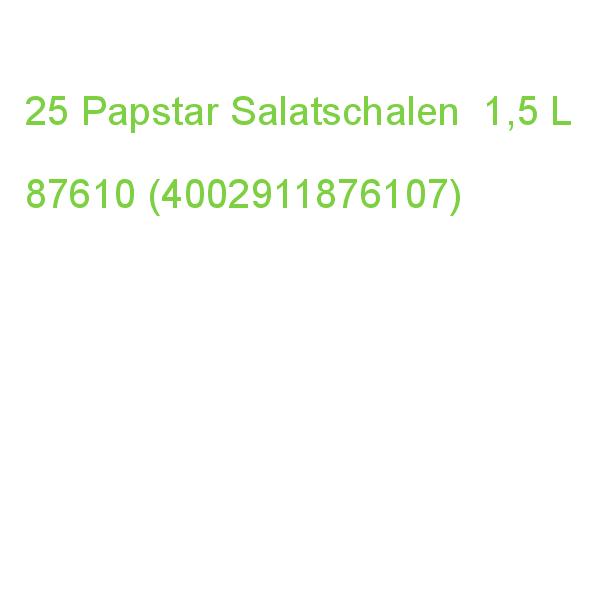 25 Starpak Einweg-salatschalen 1,5 L 87610 (4002911876107)