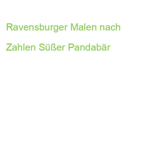 Ravensburger Malen nach Zahlen Süßer Pandabär