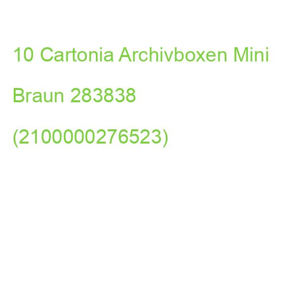 10 Cartonia Archivboxen Mini Braun 283838 (2100000276523)