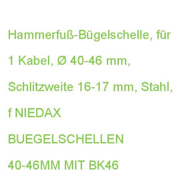 BK46 BUEGELSCHELLEN 40-46 NIEDAX 40-46MM MIT 4013339085200