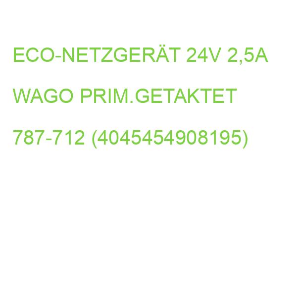 ECO-NETZGERÄT 24V 2,5A WAGO PRIM.GETAKTET 787-712 (4045454908195)