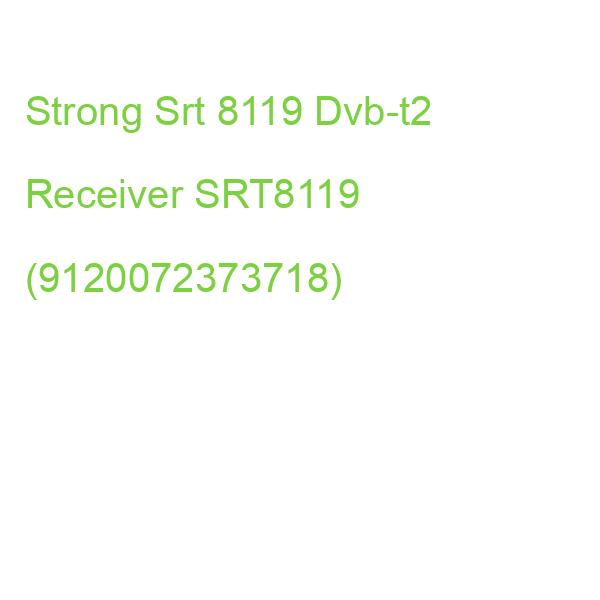 Strong Srt 8119 Dvb-t2 Receiver SRT8119 (9120072373718)